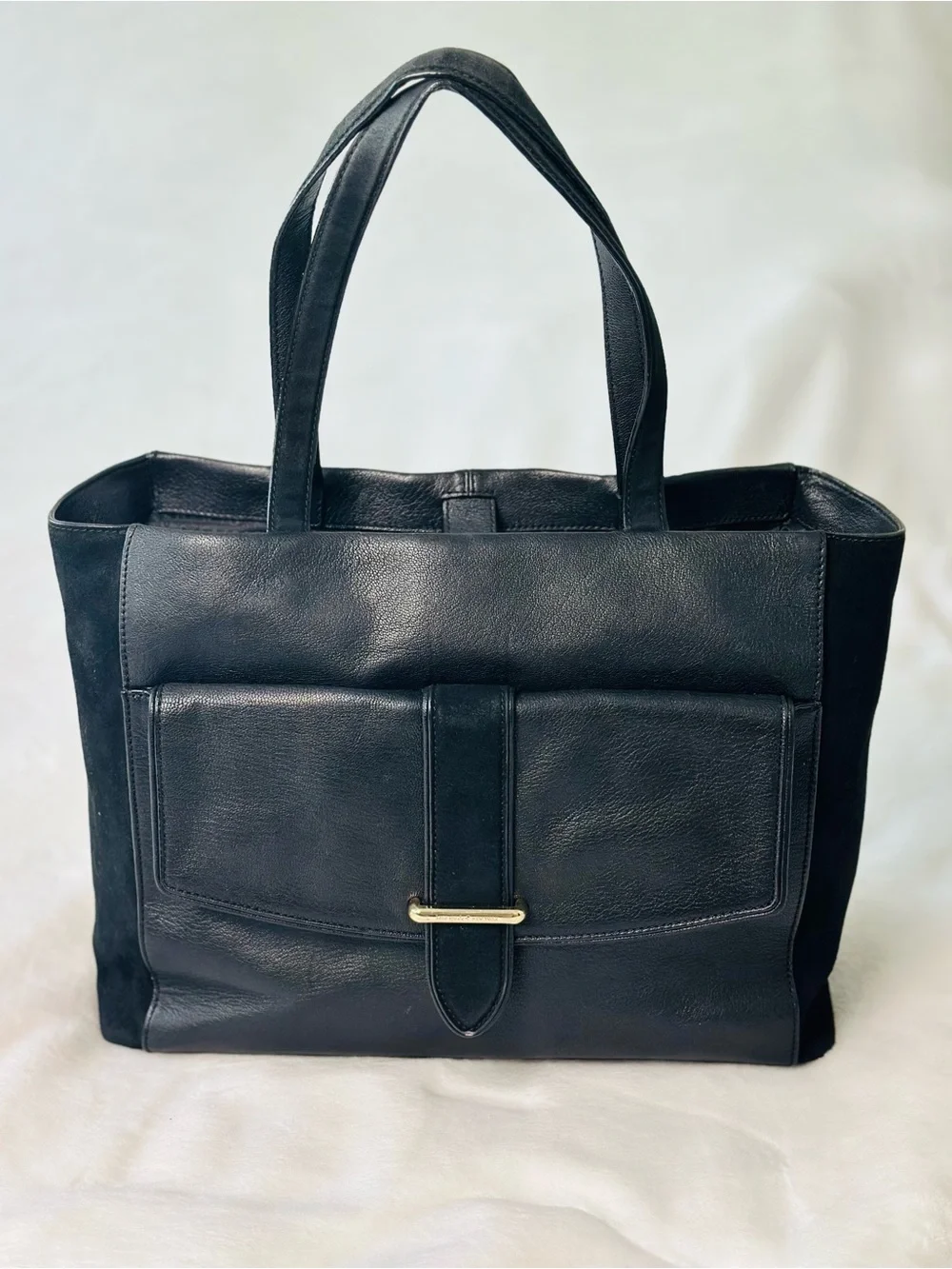 Kate Spade Hunts Place Roselyn Leather and Suede Tote Bag